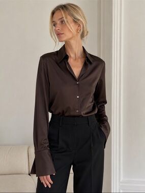 FRAME The Standard Silk Shirt